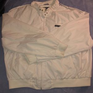 Plain white Members Only Jacket